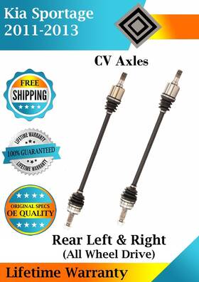 Trakmotive Ka8067 New Oe Rear Cv Axles For 2011-2013 Kia Sportage 2.0l Turbo. 2.4l 4x4 Lifetime W