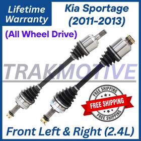 Trakmotive Ka8077 New Oe Front Cv Axles For 2011-2013 Kia Sportage 2.4l 4x4 Lifetime Warranty