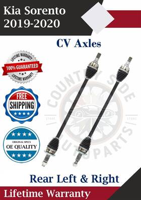 Ka86015 Trakmotive New Oe Rear Cv Axles For 2019-2020 Kia Sorento 2.4l 3.3l Lifetime Warranty
