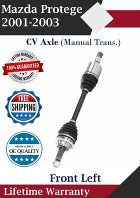 Mz8103 Trakmotive Oe Front Left Cv Axle For 2001-2003 Mazda Protege 1.6l 2.0l Manual Lifetime W