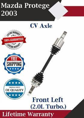 Mz8165 Trakmotive New Oe Front Left Cv Axle For 2003 Mazda Protege 2.0l Turbo. Lifetime Warranty