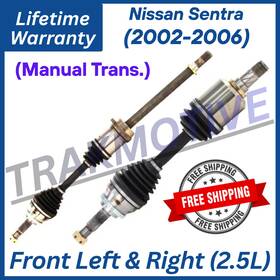 Trakmotive Ni8157 New Oe Front Cv Axles For 2002-2006 Nissan Sentra 2.5l Manual Transmission