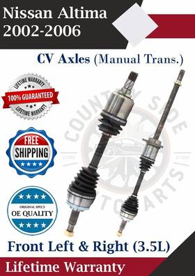 Ni8187 Trakmotive New Oe Front Cv Axles For 2002-2006 Nissan Altima 3.5l Manual Transmission