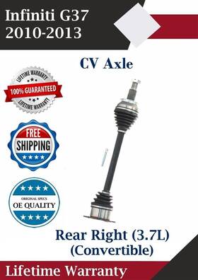 Ni8537 Trakmotive Quality Oe Rear Right Cv Axle For 2010-2013 Infiniti G37 3.7l Convertible Out Of