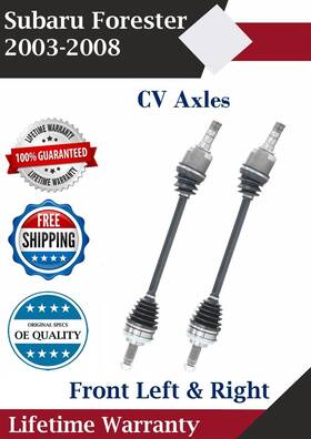 Sb8040 Trakmotive New Oe Front Cv Axles For 2003-2008 Subaru Forester 2.5l Lifetime Warranty