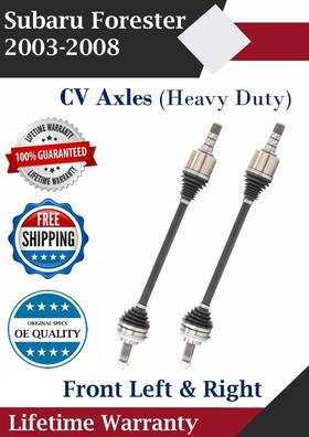 Sb8040hdx Trakmotive New Oe Front Cv Axles For 2003-2008 Subaru Forester 2.5l Hd Lifetime Warrannty