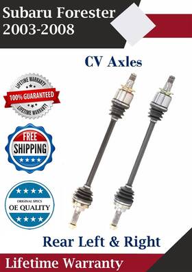 Sb8043 Trakmotive New Oe Rear Cv Axles For 2003-2008 Subaru Forester 2.5l Lifetime Warranty