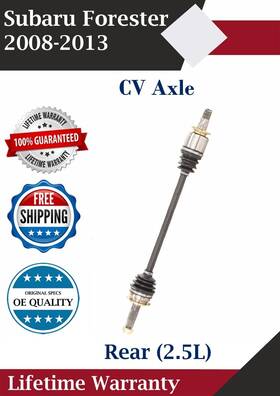 Sb8063 Trakmotive New Oe Rear Cv Axle For 2008-2013 Subaru Forester 2.5l Lifetime Warranty