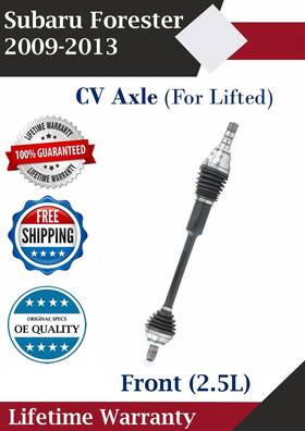 Sb8065xtt Trakmotive New Oe Front Cv Axle For 2009-2013 Subaru Forester 2.5l With Lift Lifetime Warranty