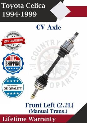 To8106 Trakmotive Front Left Cv Axle For 1994-1999 Toyota Celica 2.2l Manual Trans. Lifetime Warr