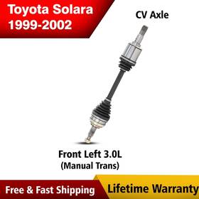 To8144 Trakmotive Oe Front Left Cv Axle Fits 1999-2002 Toyota Solara 3.0l Manual Lifetime W