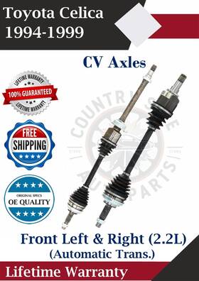To8145 Trakmotive Front Cv Axles For 1994-1999 Toyota Celica 2.2l Automatic Trans. Lifetime Warra