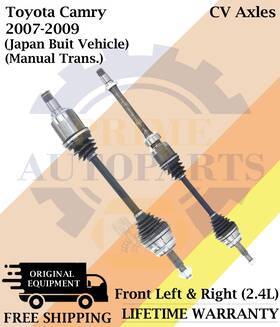 To8212 Trakmotive Premium Oe Front Cv Axles For 2007-2009 Toyota Camry 2.4l Lifetime Warranty