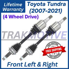 Trakmotive To8250 New Oe Front Cv Axles For 2007-2021 Toyota Tundra 4wd Non Lifted Vehicles