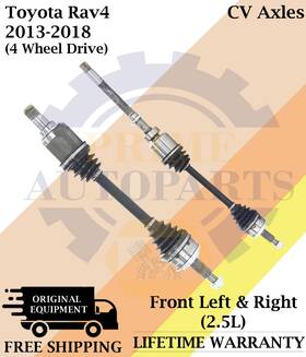 To8334 Trakmotive Premium Oe Front Cv Axles For 2013-2018 Toyota Rav4 2.5l 4wd Lifetime Warranty