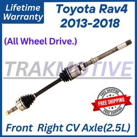 To8384 Trakmotive New Oe Front Right Cv Axle For 2013-2018 Toyota Rav4 2.5l 4x4 Lifetime Warran