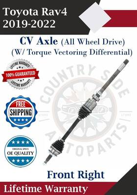 To86010 Trakmotive New Oe Front Right Cv Axle For 2019-2022 Toyota Rav4 4x4 Lifetime Warranty