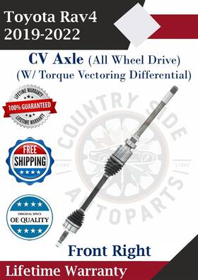 To86017 Trakmotive New Oe Front Right Cv Axle For 2019-2022 Toyota Rav4 4x4 Lifetime Warranty