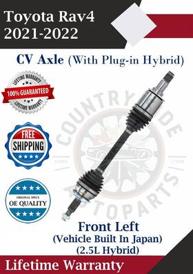 To86032 Trakmotive Front Left Cv Axle For 2021-2022 Toyota Rav4 Vehicle Built In Japan Lifetime Wa