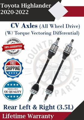 To86037 Trakmotive New Oe Rear Cv Axles For 2020-2022 Toyota Highlander 3.5l 4x4 Lifetime Warranty To86037 Trakmotive New Oe Rear Cv Axles For 2020-2022 Toyota Highlander 3.5l 4x4 Lifetime Warranty