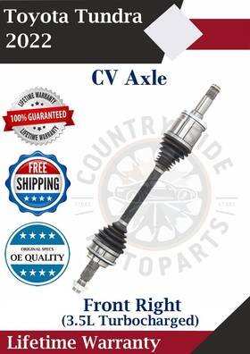 To86087 Trakmotive New Oe Front Right Cv Axle For 2022 Toyota Tundra 3.5l Turbo. Lifetime Warranty