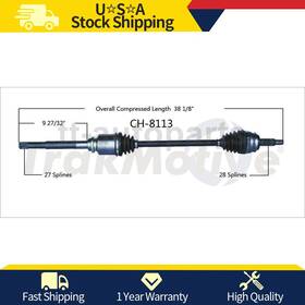 Ttau230626134217 Trakmotive Front Passenger Side Right Cv Axle Joint For Dodge Caliber 2009 2008 2007