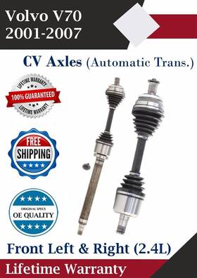 Vo8016 Trakmotive Oe Front Cv Axle For 2001-2007 Volvo V70 2.4l Automatic Trans. Lifetime Warranty
