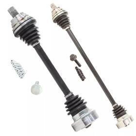 Vw-8086 Trakmotive Front Cv Axle Shafts Set Of 2 For Volkswagen Jetta Rabbit Fwd Manual