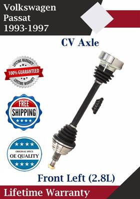 Vw8001 Trakmotive New Oe Front Left Cv Axle For 1993-1997 Volkswagen Passat Lifetime Warranty