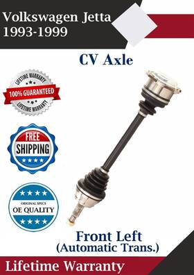 Vw8003 Trakmotive Front Left Cv Axle For 1993-1999 Volkswagen Jetta Automatic Trans. Lifetime War