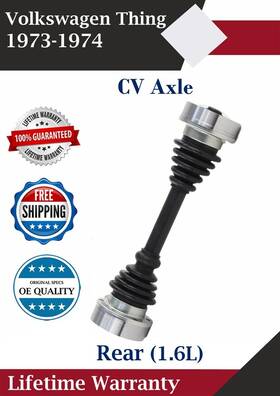 Vw8066 Trakmotive New Oe Rear Cv Axle For 1973-1974 Volkswagen Thing 1.6l Lifetime Warranty