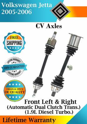 Vw8088 Trakmotive New Oe Front Cv Axles For 2005-2006 Volkswagen Jetta 1.9l Automatic Dual Clutch