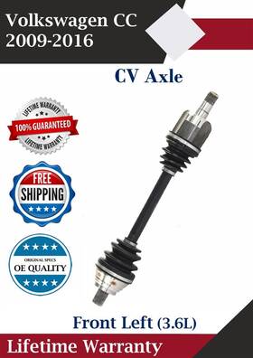 Vw8102 Trakmotive New Oe Front Left Cv Axle For 2009-2016 Volkswagen Cc 3.6l Lifetime Warranty