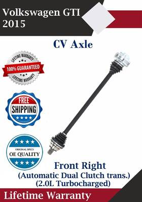 Vw8141 Trakmotive New Oe Front Right Cv Axle For 2015 Volkswagen Gti Automatic Dual Clutch Trans
