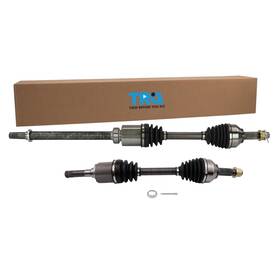 Trq Csa59705 Front Cv Axle Shaft Assembly Set Compatible With 08-13 Rogue 14-15 Select