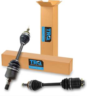 Csa82497 Trq Front Driver Passenger Side Cv Axle Set Neoprene Boots For 01-06 Santa Fe