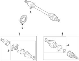 1ek-498-099 Volkswagen Genuine Outer Cv Joint