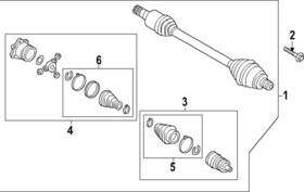 1ek-498-203 Volkswagen Genuine Outer Boot