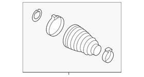 1ek-598-201 Volkswagen Genuine Inner Boot