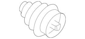 1j0-498-203-b Volkswagen Genuine Outer Boot