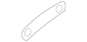 1k0-407-357-b Volkswagen Genuine Retainer Plate