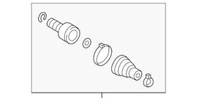 1k0-498-201-g Volkswagen Genuine Inner Boot