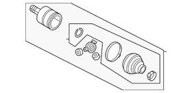 1km-498-103-e Volkswagen Genuine Inner Joint Assembly