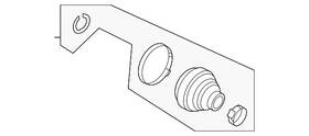 Volkswagen 1km-498-201-b Genuine Inner Boot