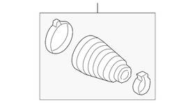 3q0-498-201-a Volkswagen Genuine Inner Boot 3q0-498-201-a Volkswagen Genuine Inner Boot