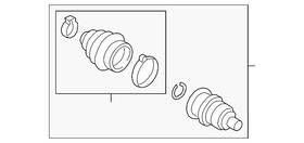 3qf-498-099-a Volkswagen Genuine Outer Joint Assembly