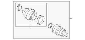 3qf-498-099-b Volkswagen Genuine Outer Joint Assembly