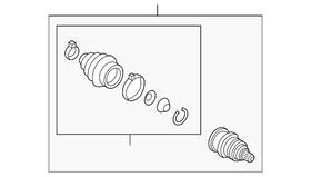 5c0-498-099-f Volkswagen Genuine Outer Cv Joint
