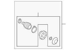 5q0-498-103-l Volkswagen Genuine Inner Joint Assembly