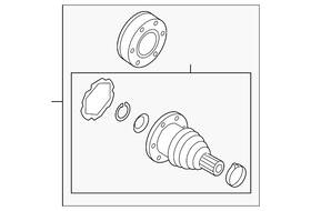 5q0-598-103-a Volkswagen Genuine Inner Joint Assembly